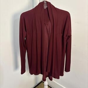 Active Life Cardigan Dark Garnet Medium